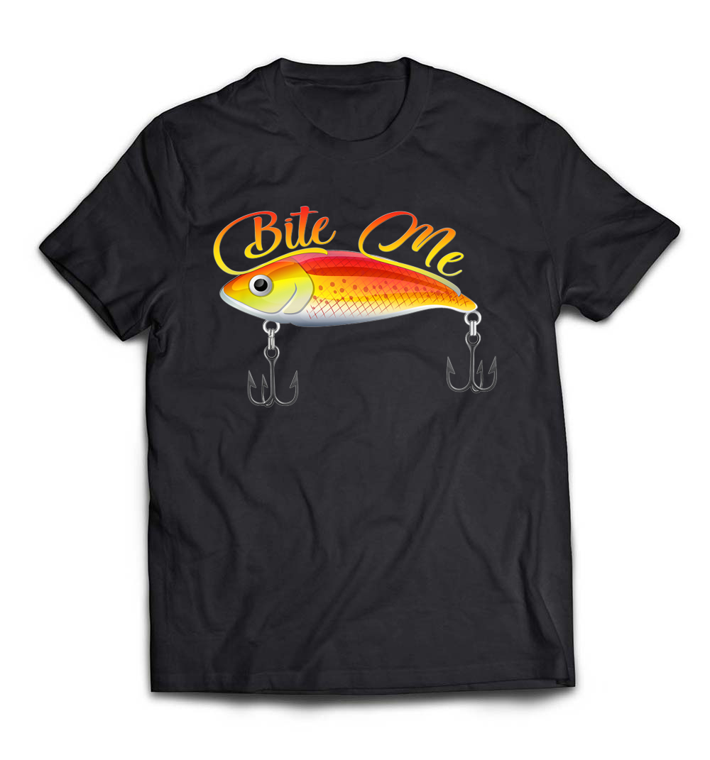 Bite Me Funny Fishing Lure Shirt: Hooked on Humor and Style